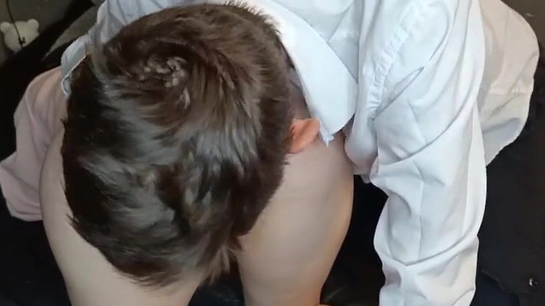 He Loves Eating His Wife's Perfect Ass... Watch Him Go Wild!