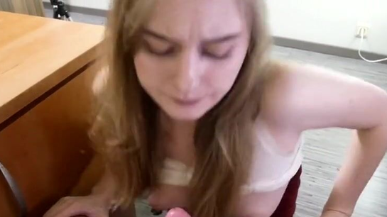 Table Fuck Ends With Massive Creampie In Her Soaking Pussy!