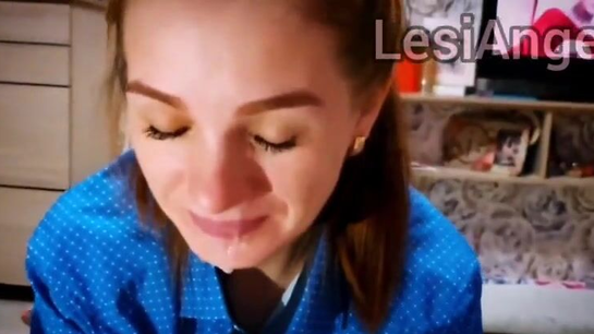 Russian Girl Cum Facial And Mouth Compilation!