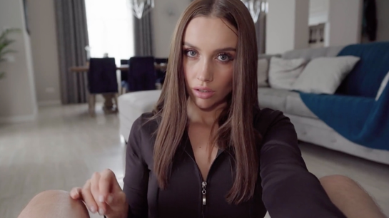 Handjob And Blowjob Ends With Cum All Over Her Perfect Tits!