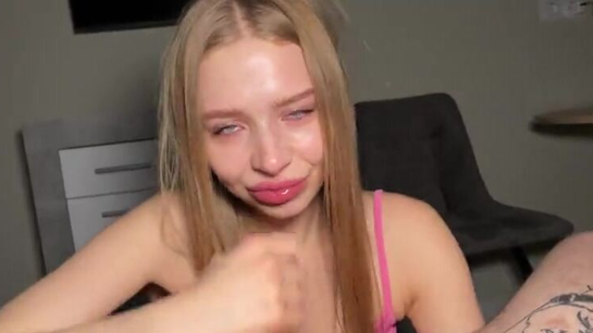 Russian Barbie Blonde Stopped By Just To Suck My Dick!