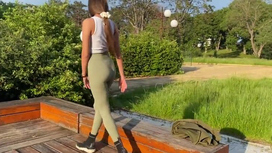 Fucked Her Perfect Ass Right After Her Yoga Stretch!
