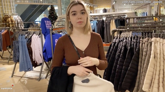 Got So Horny While Shopping I Fucked Her In The Fitting Room!