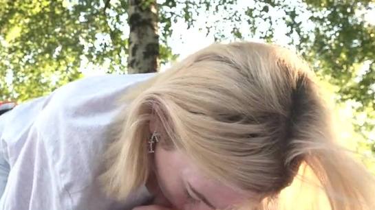 Outdoor Sex With Russian Girl - Cum All Over Her Tits!