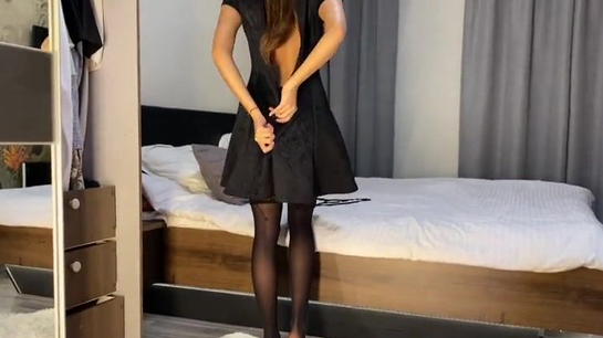 I Pounded My Wife's Shaved Pussy Before She Went Clubbing!