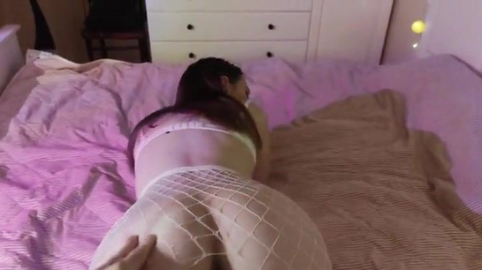 Cute Girl Giving Head Then Moaning In Doggy Style!