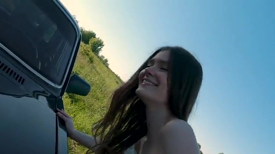 Maybe We Fuck Right Here? Russian Girl Rode My Cock On The River!