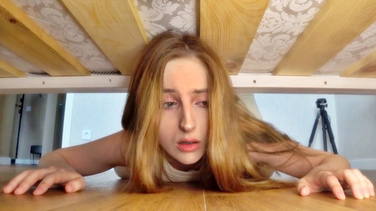 Stepsister Got Stuck Under Her Bed... I Fucked Her Brains Out!