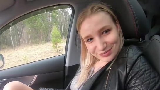 Rainy Car Sex With Boyfriend In The Forest...