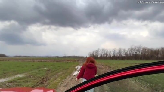 Paid The Driver With My Wet Pussy For The Ride!
