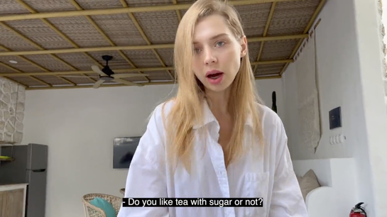 Sugar In Tea? No... Give Me Anal Creampie!