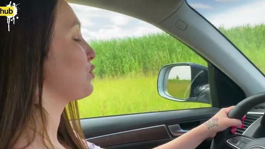 Taught my young stepmom to drive... she thanked me with her pussy!