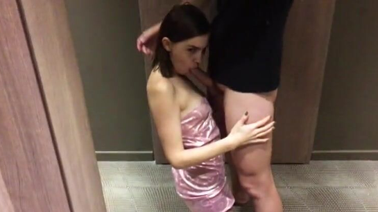 Young girl in hotel room gave tight pussy to stranger with huge cock!