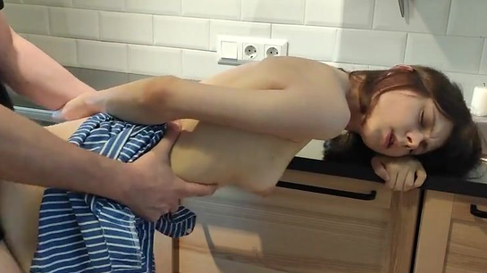 Fucked My Sweet Wife Hard On The Kitchen Counter!