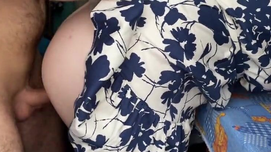 Couldn't Resist... Shoved My Hard Cock Under Her Skirt!