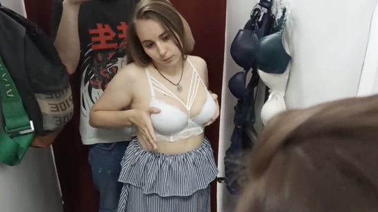 Sucked My Dick In The Fitting Room After Shopping Spree!
