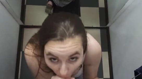 Sucked My Dick In The Fitting Room After Shopping Spree!