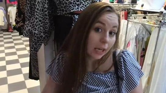 Sucked My Dick In The Fitting Room After Shopping Spree!