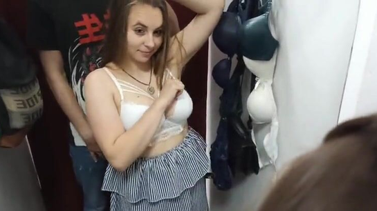 Sucked My Dick In The Fitting Room After Shopping Spree!