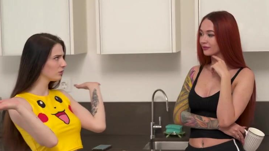 Breakfast Sex With My Two Hot Stepsisters... They Shared My Cock All Morning!
