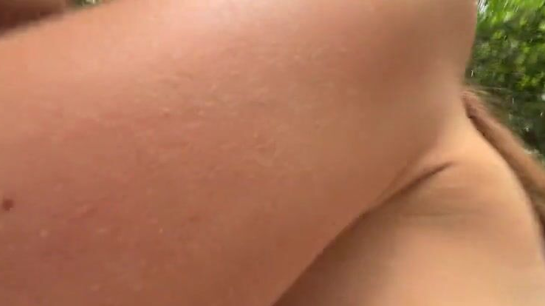 She Invited Her Friend To The Woods And Let Him Pound Her Mouth Full Of Cum!