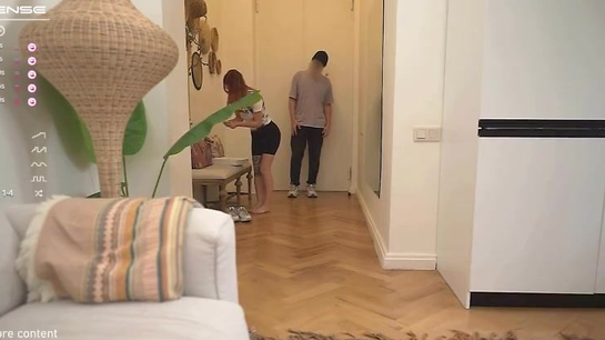 Delivery Guy Ripped Her Shorts And Fucked The Streaming College Slut Live!