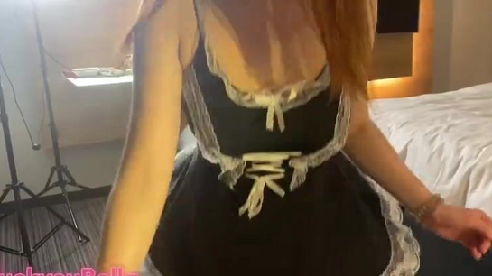 Offered the Cute Maid Some Extra Cash and She Spread Her Legs!
