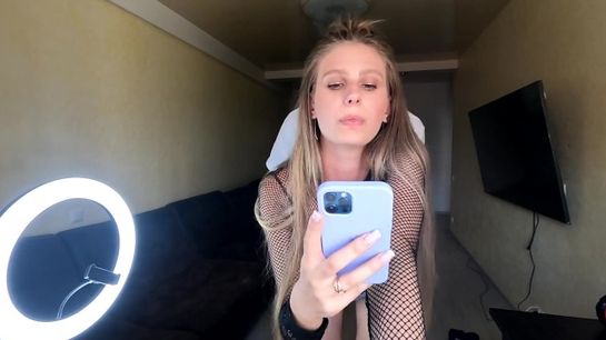 Can't Stop Scrolling Instagram Even While Riding His Cock!