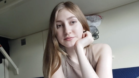 Russian Guy Fucked Stranger Student In Train Compartment!