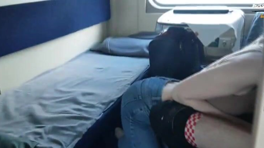 Russian Guy Fucked Stranger Student In Train Compartment!