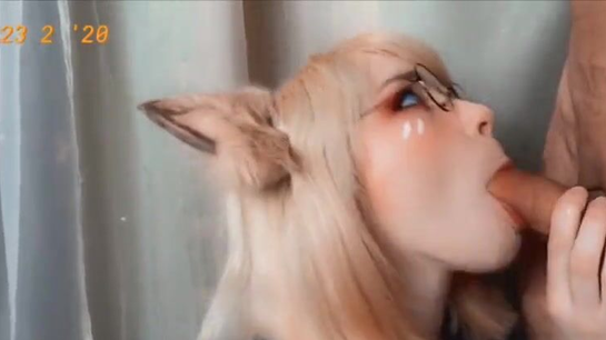 Sweet Foxy Sucks Neighbor's Cock And Swallows Every Drop!