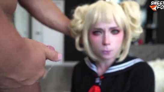 Chemiko Gives Sloppy Deepthroat And Takes Facial Cumshot!