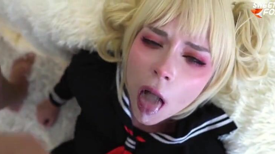 Chemiko Gives Sloppy Deepthroat And Takes Facial Cumshot!