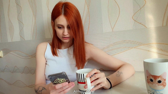Coffee With Him Turned Into Rough Hot Sex!