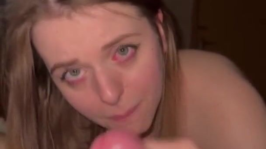 Sweet Blowjob Turned Into A Massive Facial And Swallow!