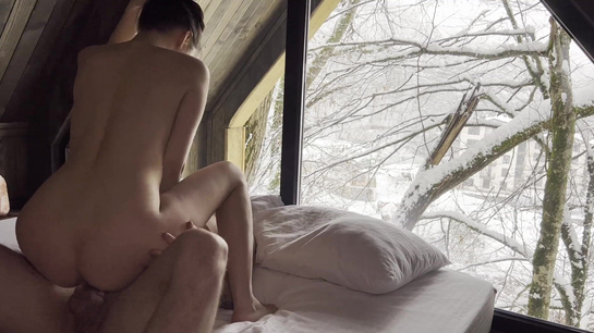 Hot Winter Cabin Sex With My College Girlfriend!