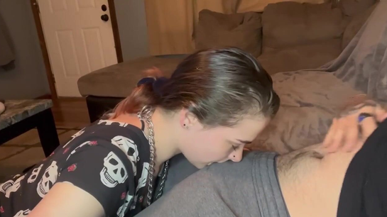 She Can't Stop Sucking Her Boyfriend's Big Dick!
