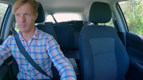 Outdoor Fuck in Car Ended with Double Creampie in Her Juicy Pussy!
